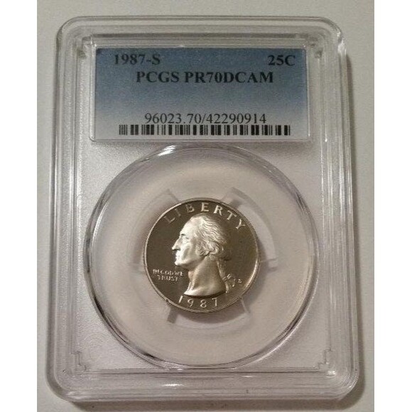 1987 S Washington Quarter Proof PR70 DCAM PCGS - Picture 1 of 2